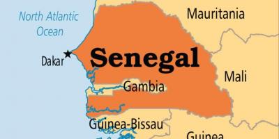 Kaart dakar Senegal