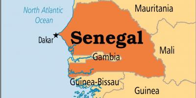 Senegal maailma kaart