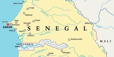 Senegali jõe aafrika kaart